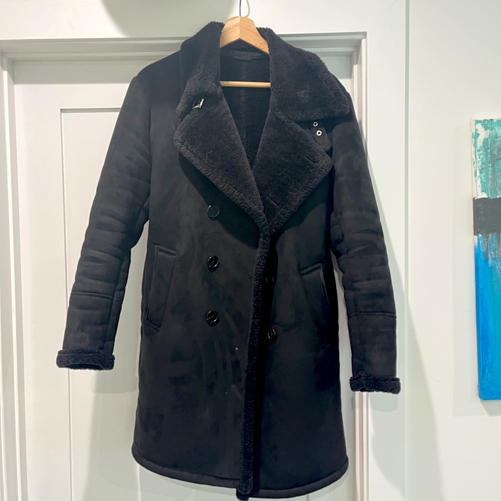Zara Military Peacoat Warm sz Small